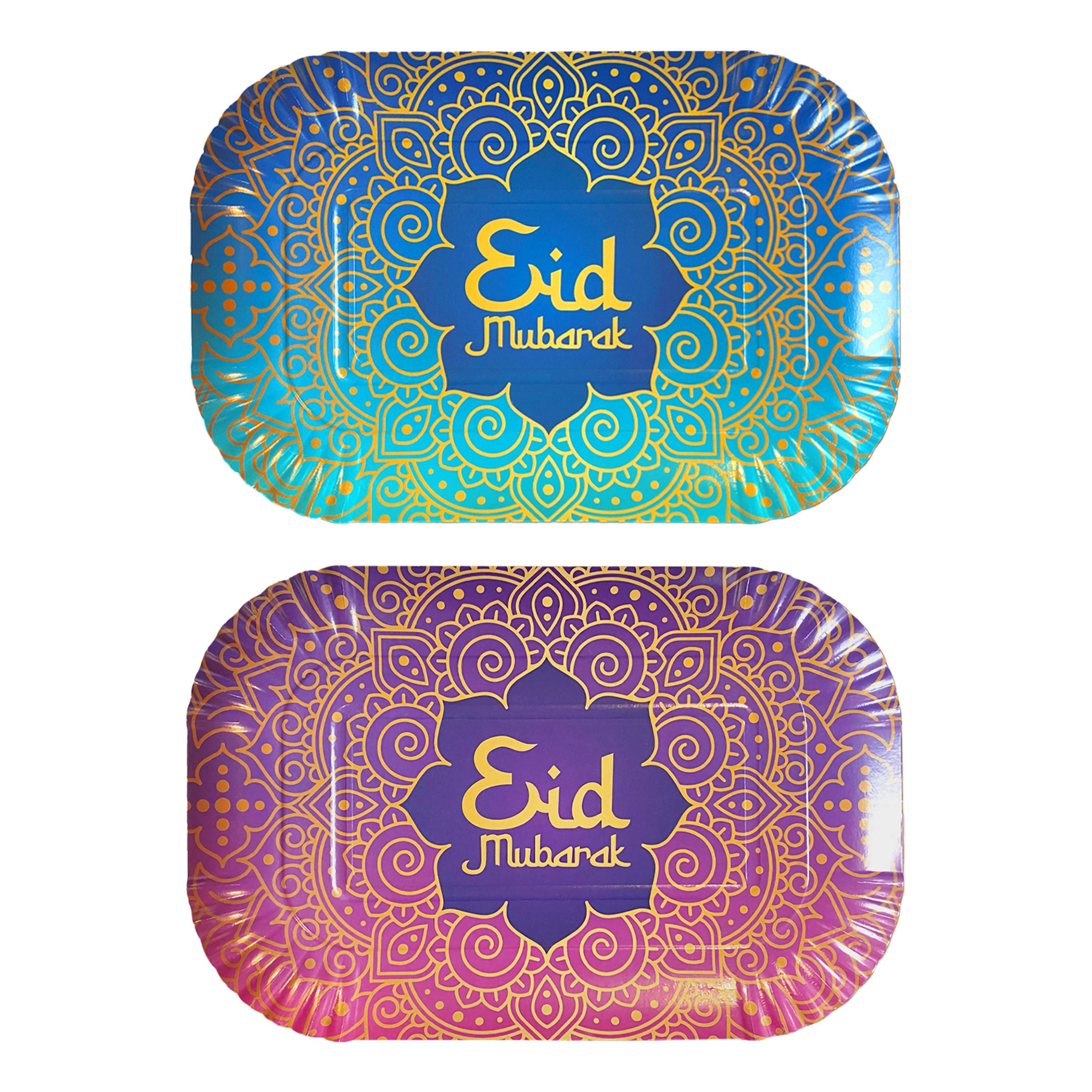 Serveringsbrickor Eid Mubarak - 2-pack