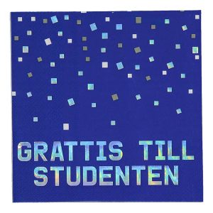 Servetter Grattis Till Studenten - 20-pack