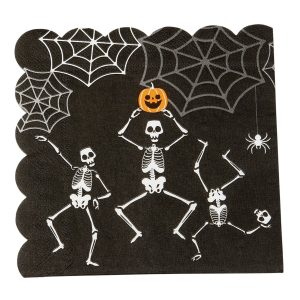 Servetter Halloween Skelett - 16-pack