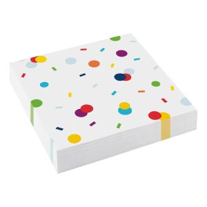 Servetter Happy Birthday Konfetti - 20-pack