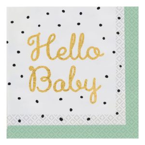 Servetter Hello Baby - 16-pack
