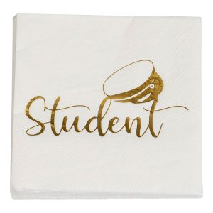 Servetter Student Guld - 16-pack