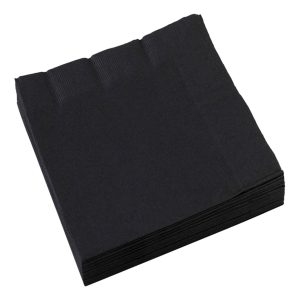 Servetter Svarta - 20-pack