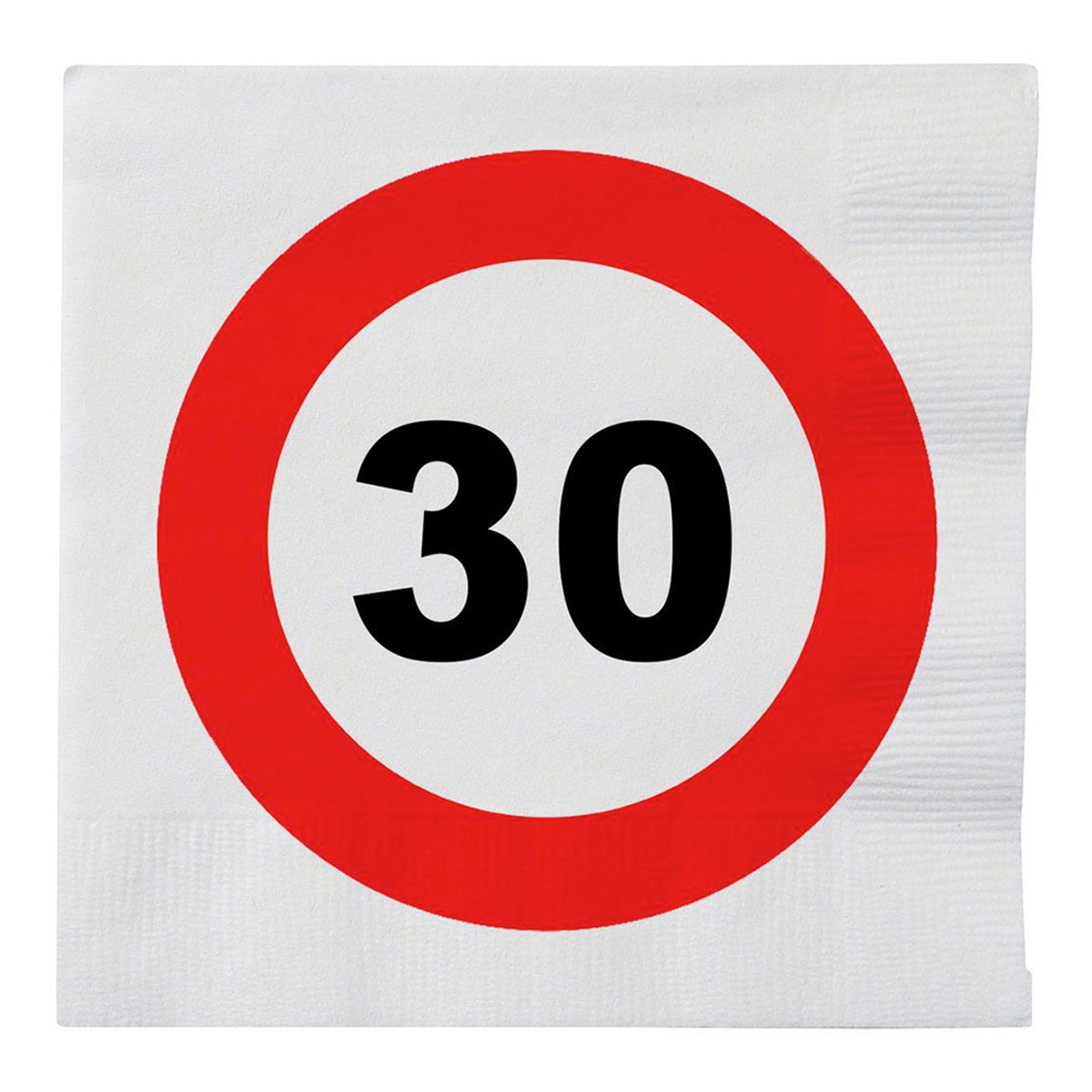 Servetter Trafikskylt 30 - 16-pack