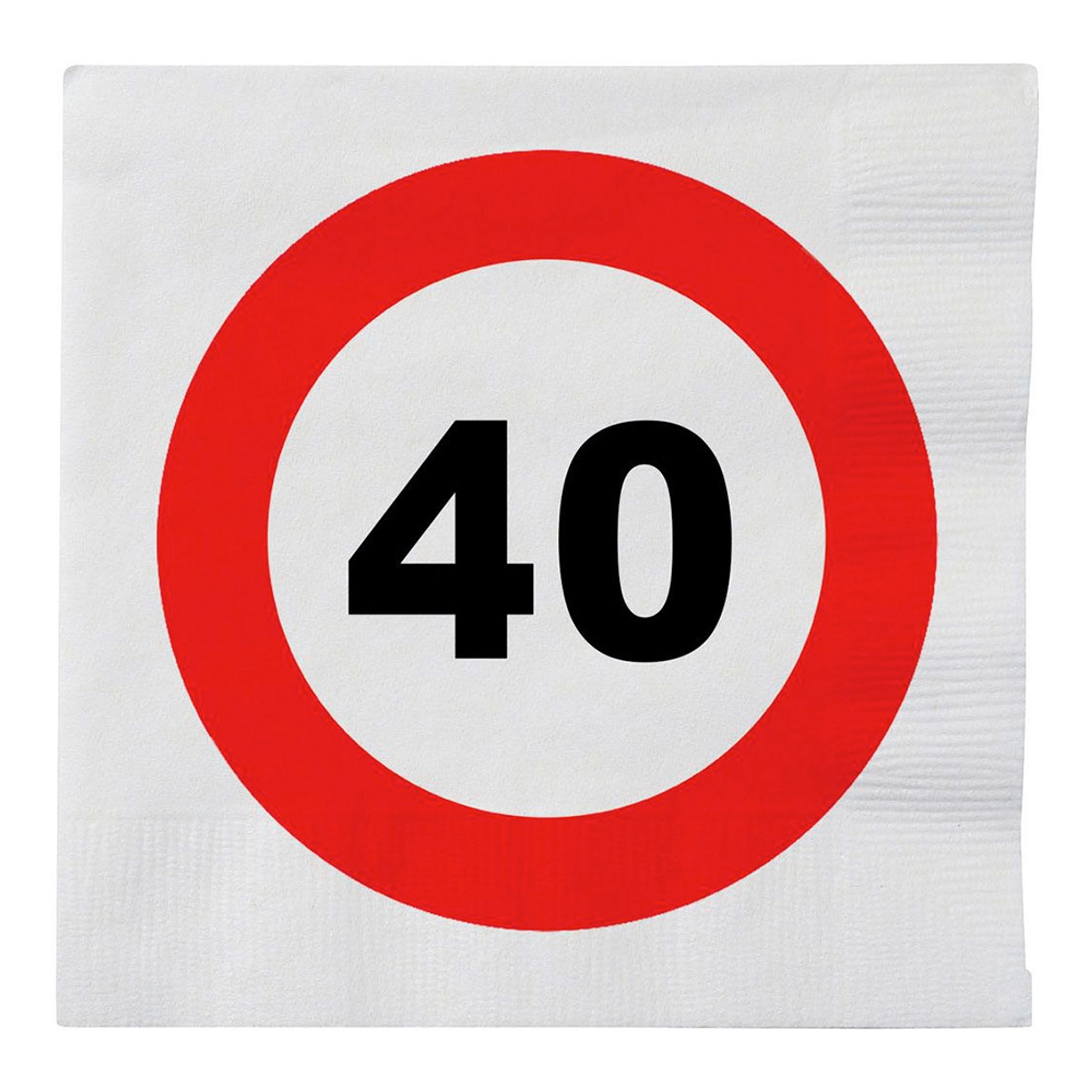 Servetter Trafikskylt 40 - 16-pack