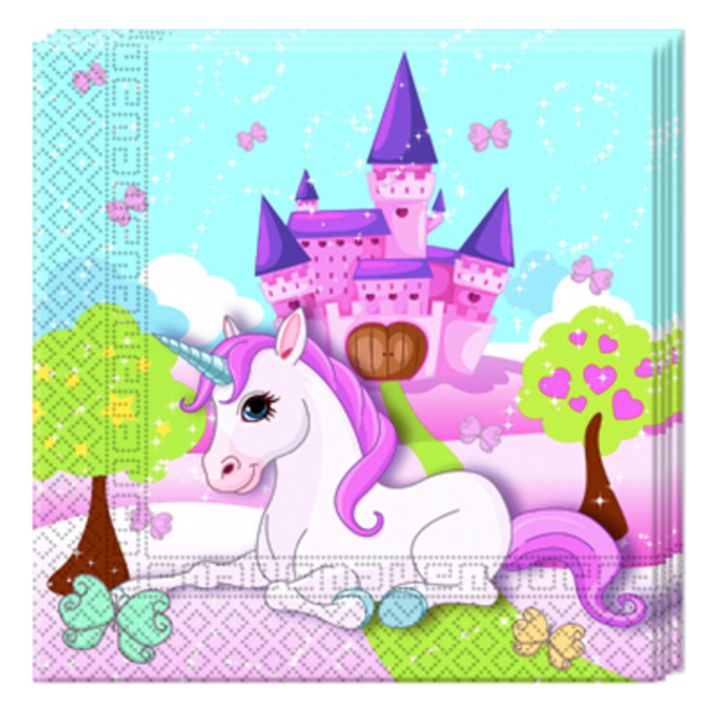 Servetter Unicorn - 20-pack