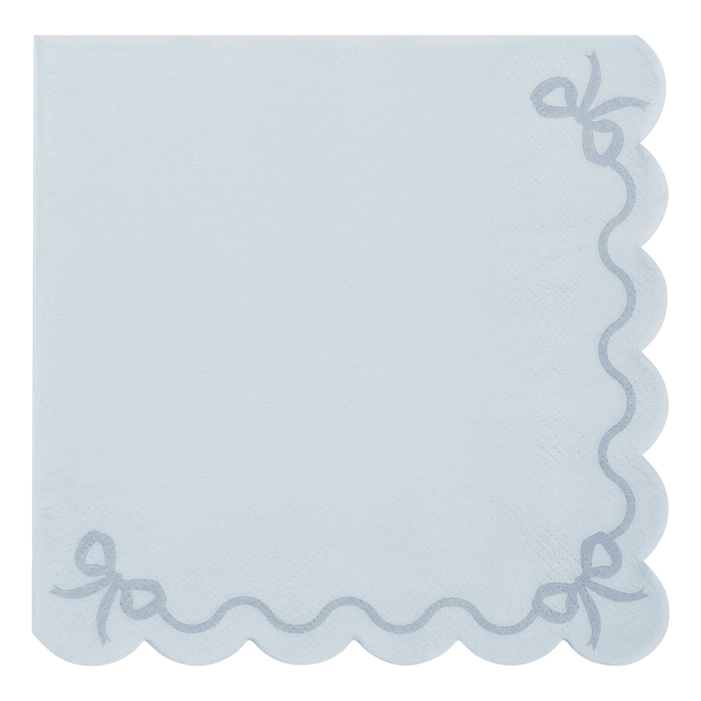 Servetter Vågmönstrade Grå/Blå - 12-pack