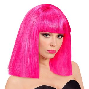 Showgirl Neonrosa Peruk - One size
