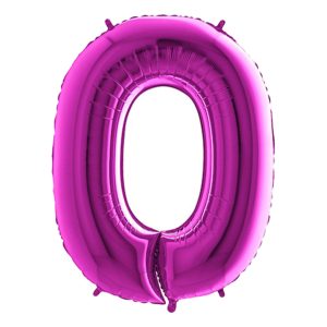 Sifferballong Lila Metallic - Siffra 0