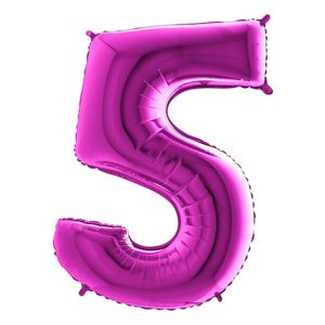 Sifferballong Lila Metallic - Siffra 5