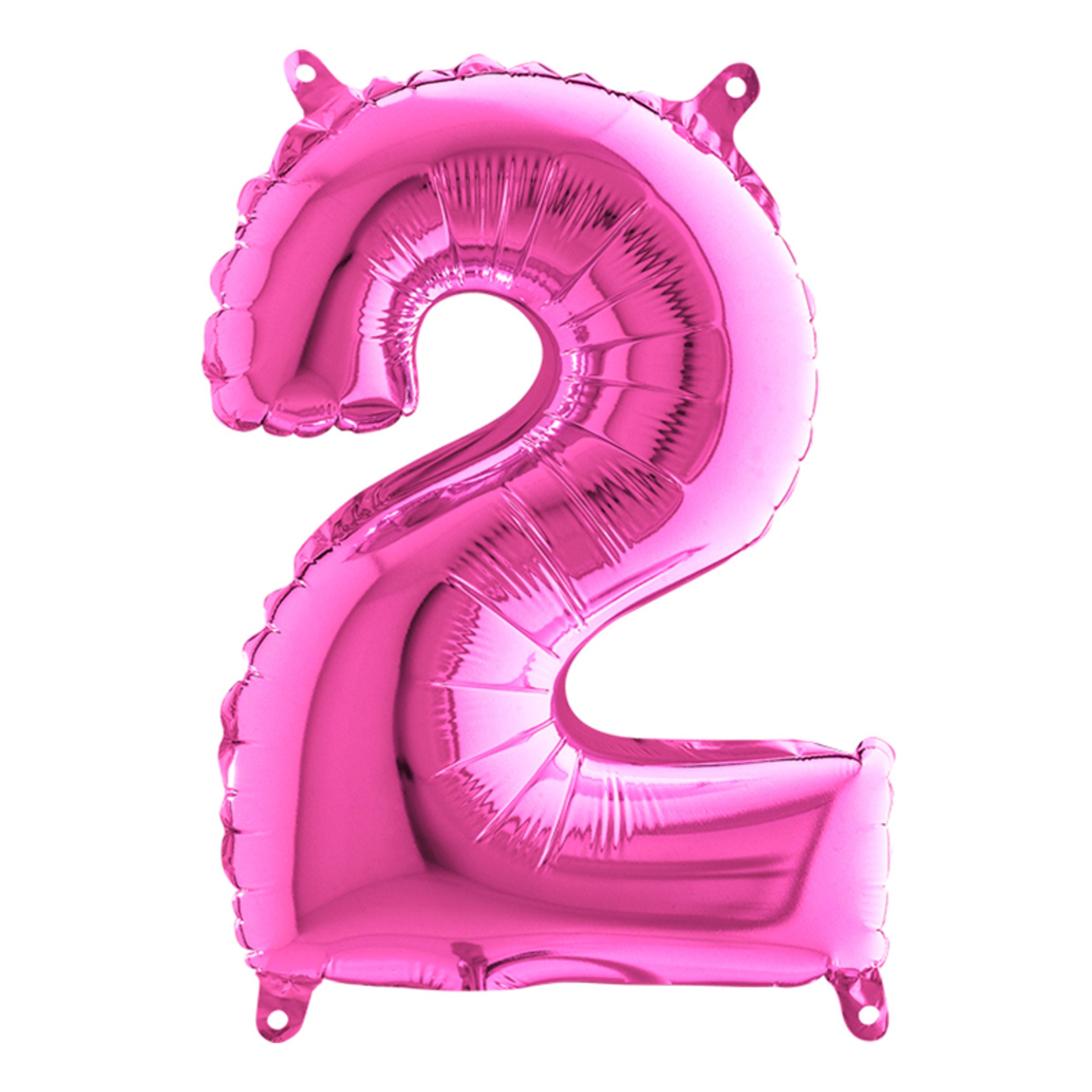 Sifferballong Mini Rosa Metallic - Siffra 2