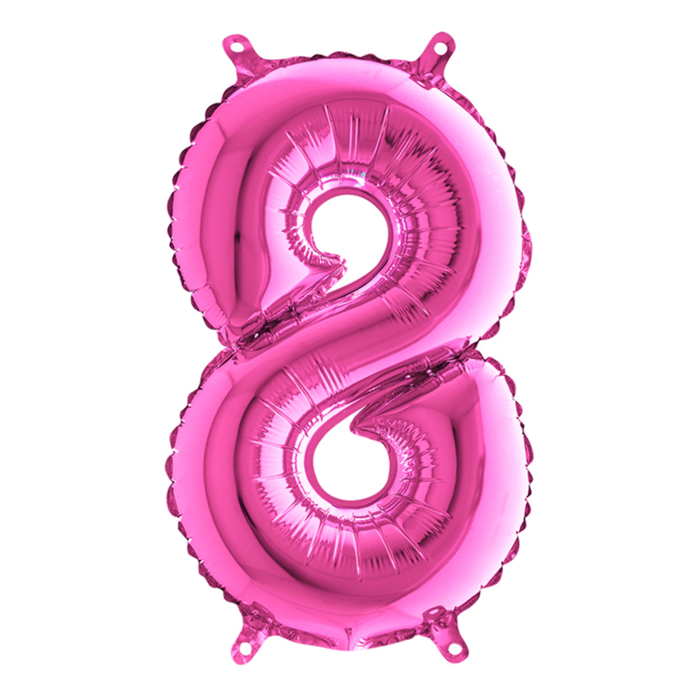 Sifferballong Mini Rosa Metallic - Siffra 8
