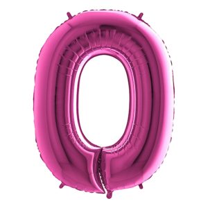Sifferballong Rosa Metallic - Siffra 0