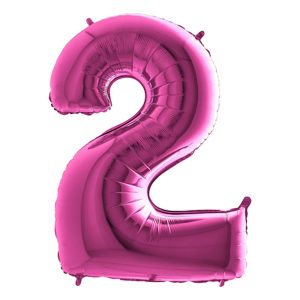 Sifferballong Rosa Metallic - Siffra 2