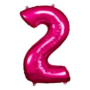 Sifferballong Rosa Metallic - Siffra 2