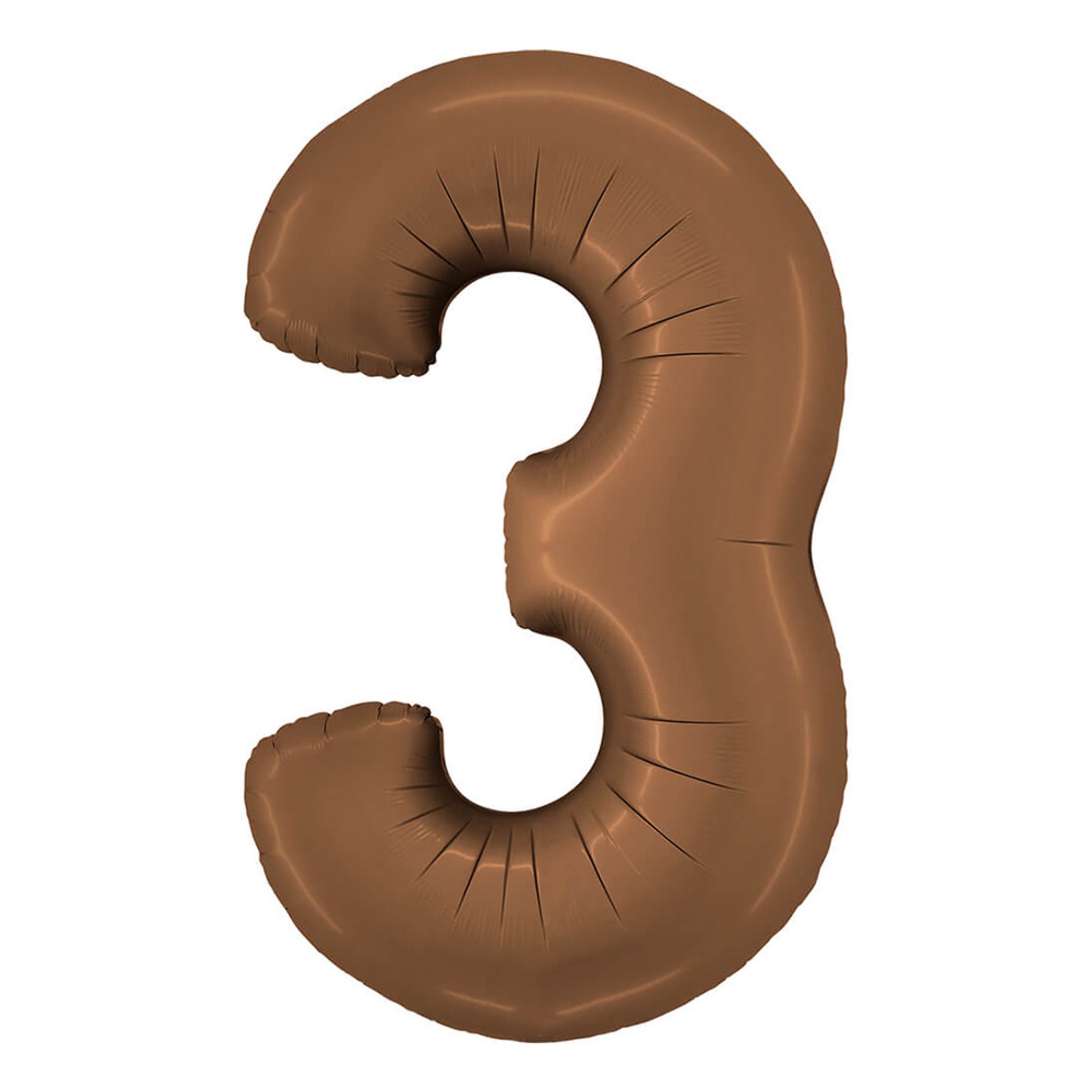 Sifferballong Satin Chocolate - Siffra 3