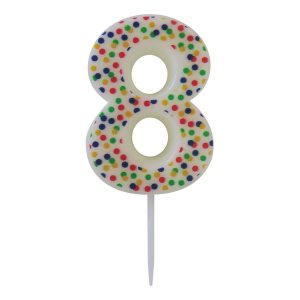 Sifferljus Prickig Flerfärgad - Siffra 8