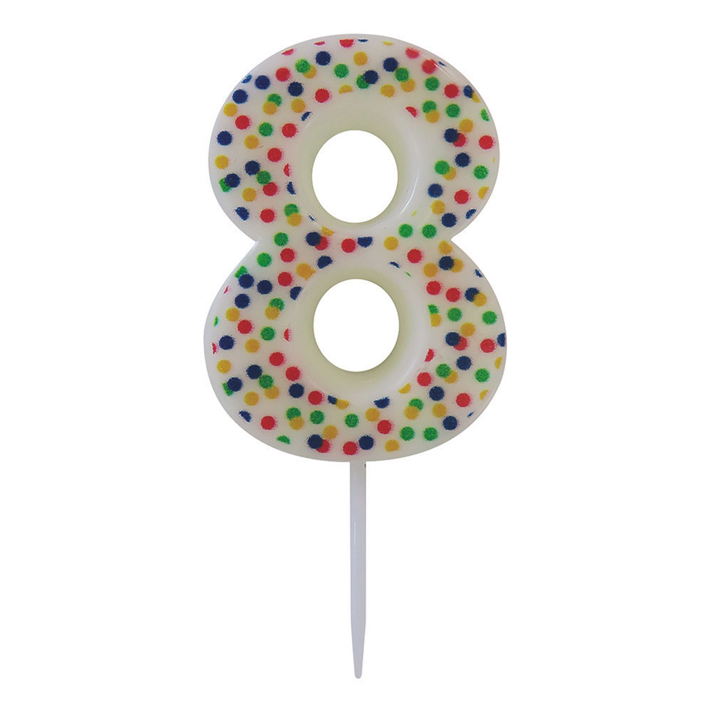Sifferljus Prickig Flerfärgad - Siffra 8