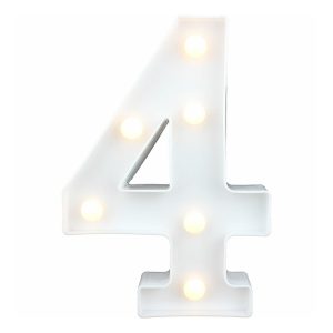Siffra med LED-Belysning - Siffra 4