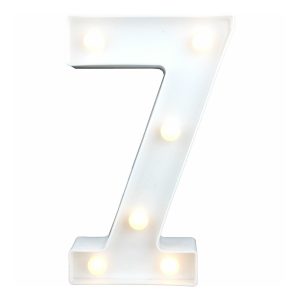Siffra med LED-Belysning - Siffra 7