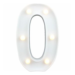 Siffra med LED-Belysning - Siffra 0
