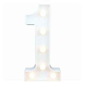 Siffra med LED-Belysning - Siffra 1