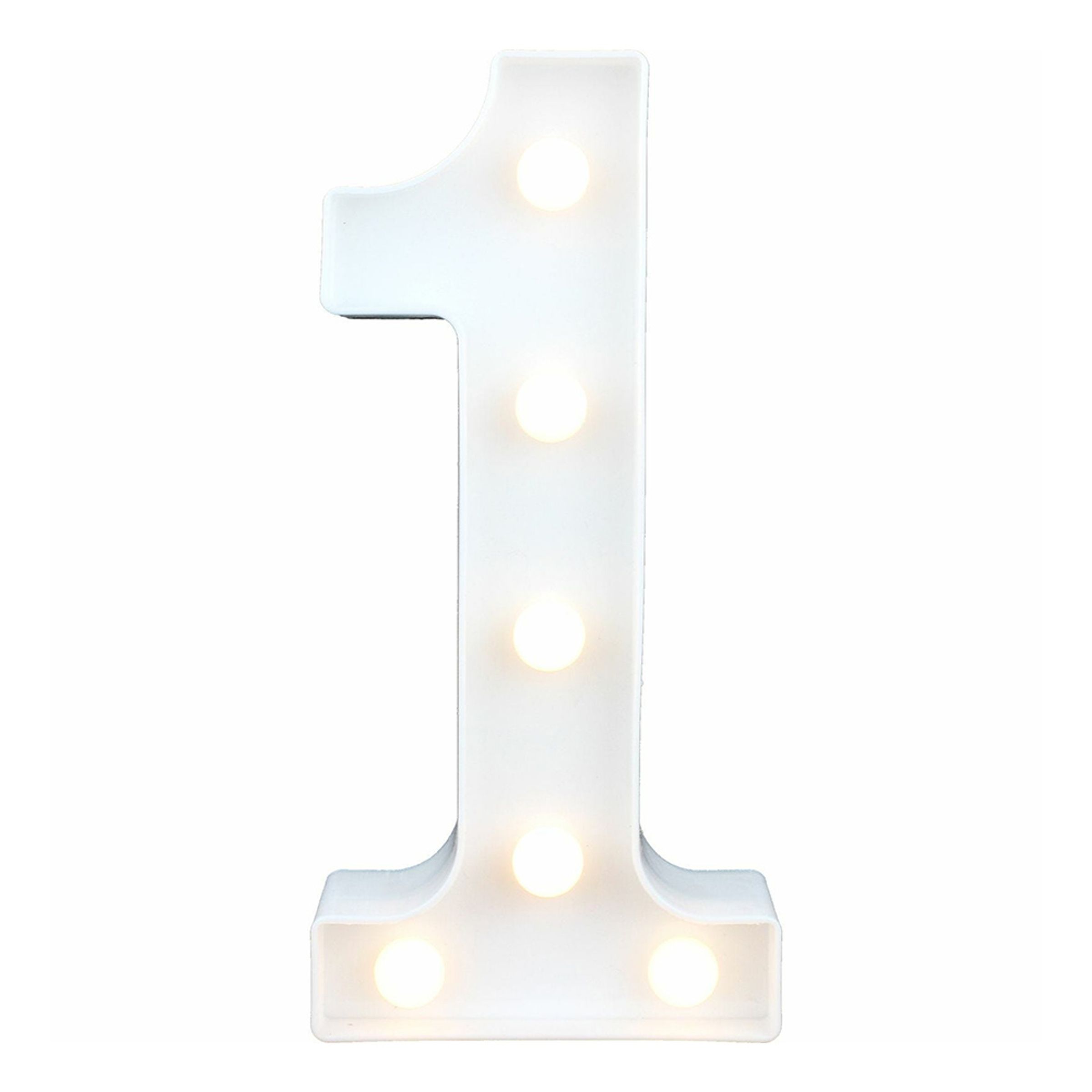 Siffra med LED-Belysning - Siffra 1