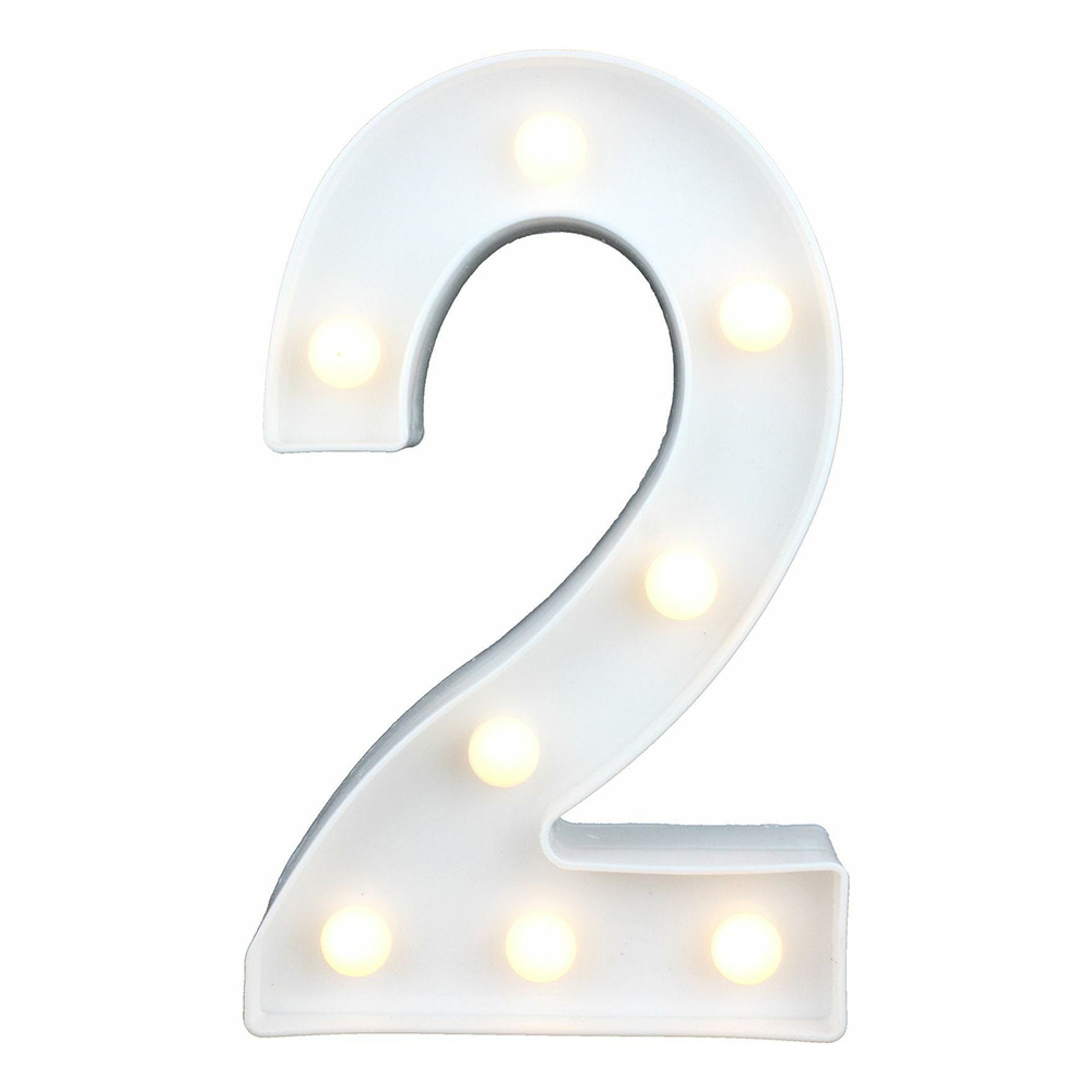 Siffra med LED-Belysning - Siffra 2