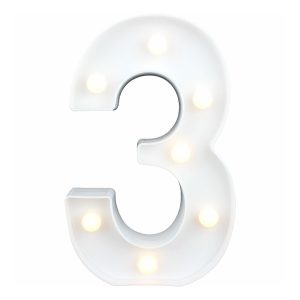 Siffra med LED-Belysning - Siffra 3