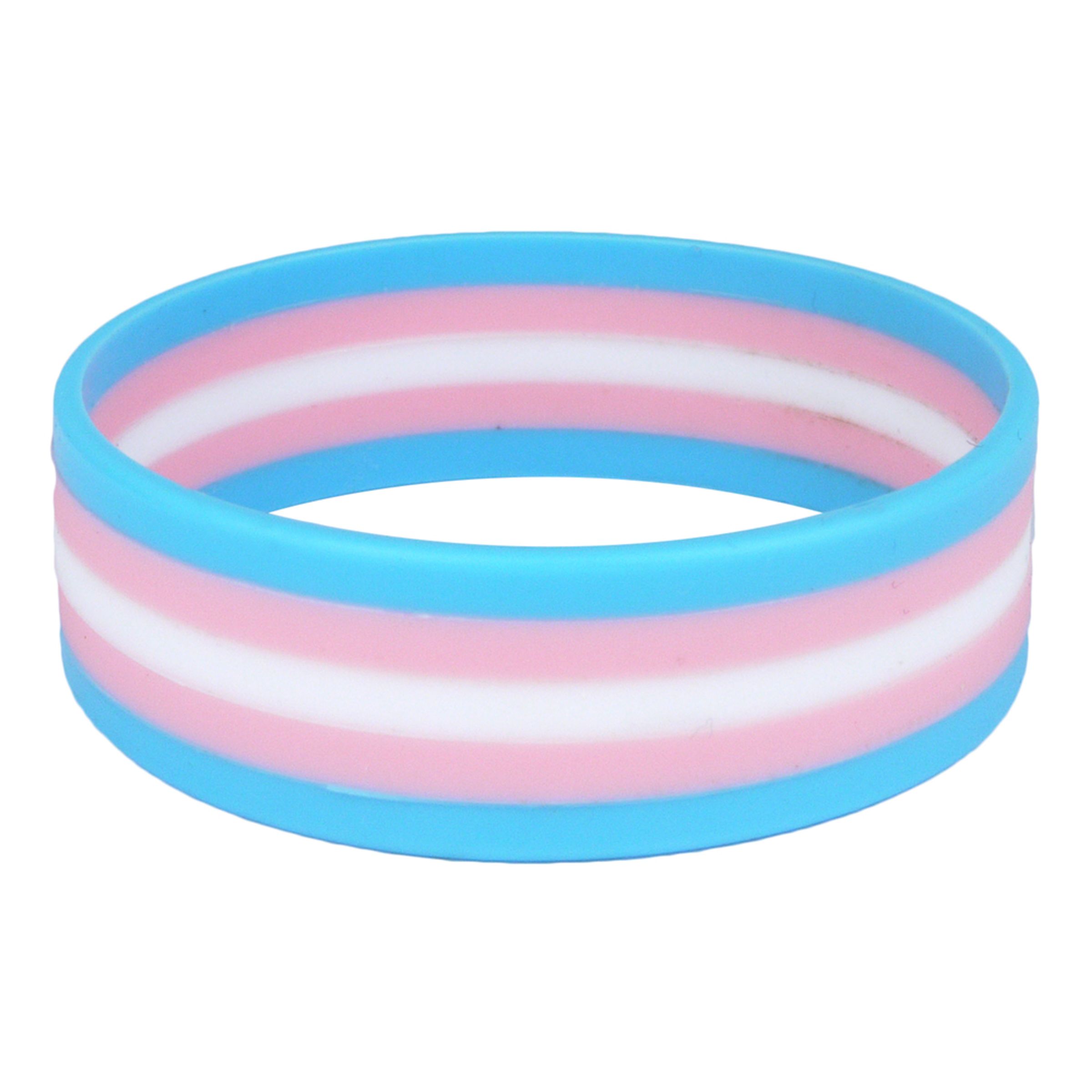 Silikonarmband Transflagga