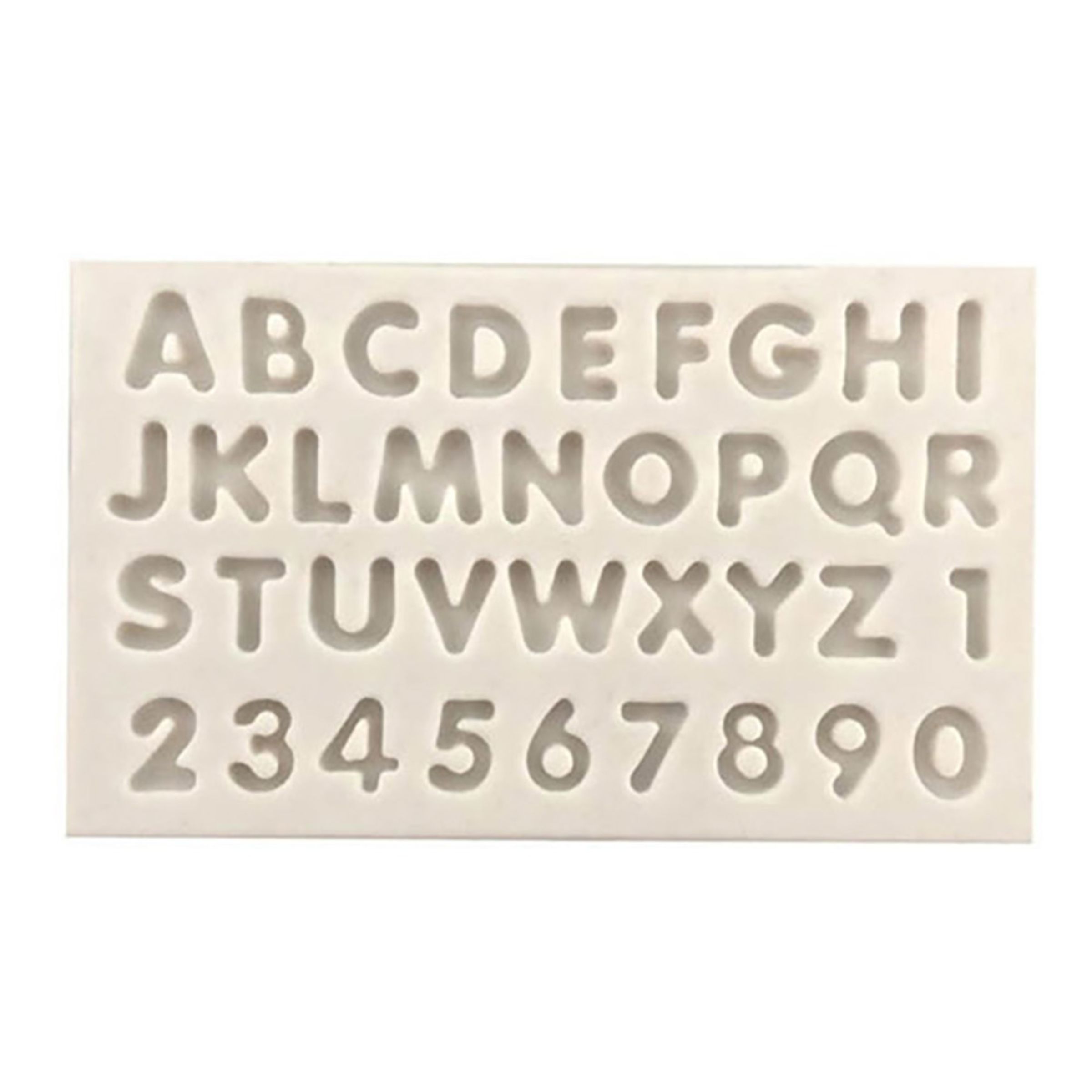 Silikonform Bokstäver