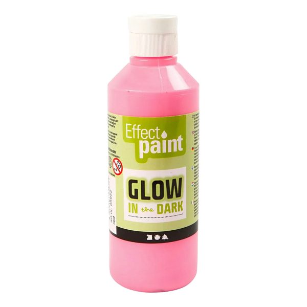 Självlysande Färg på Flaska - Rosa