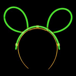 Självlysande Kaninöron - Grön