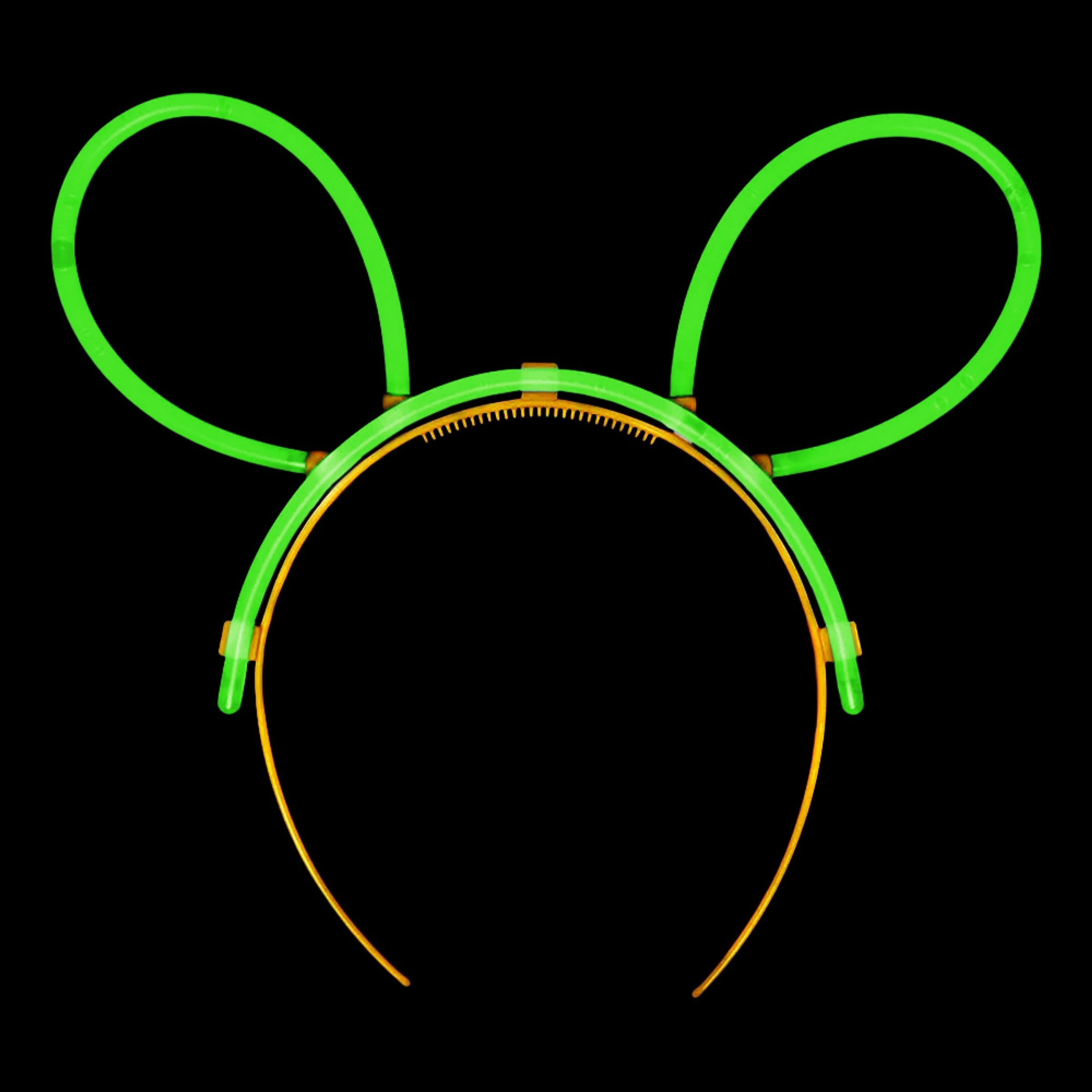 Självlysande Kaninöron - Grön