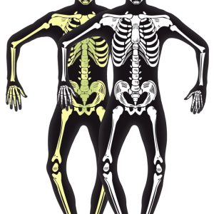 Självlysande Skelett Dräkt
