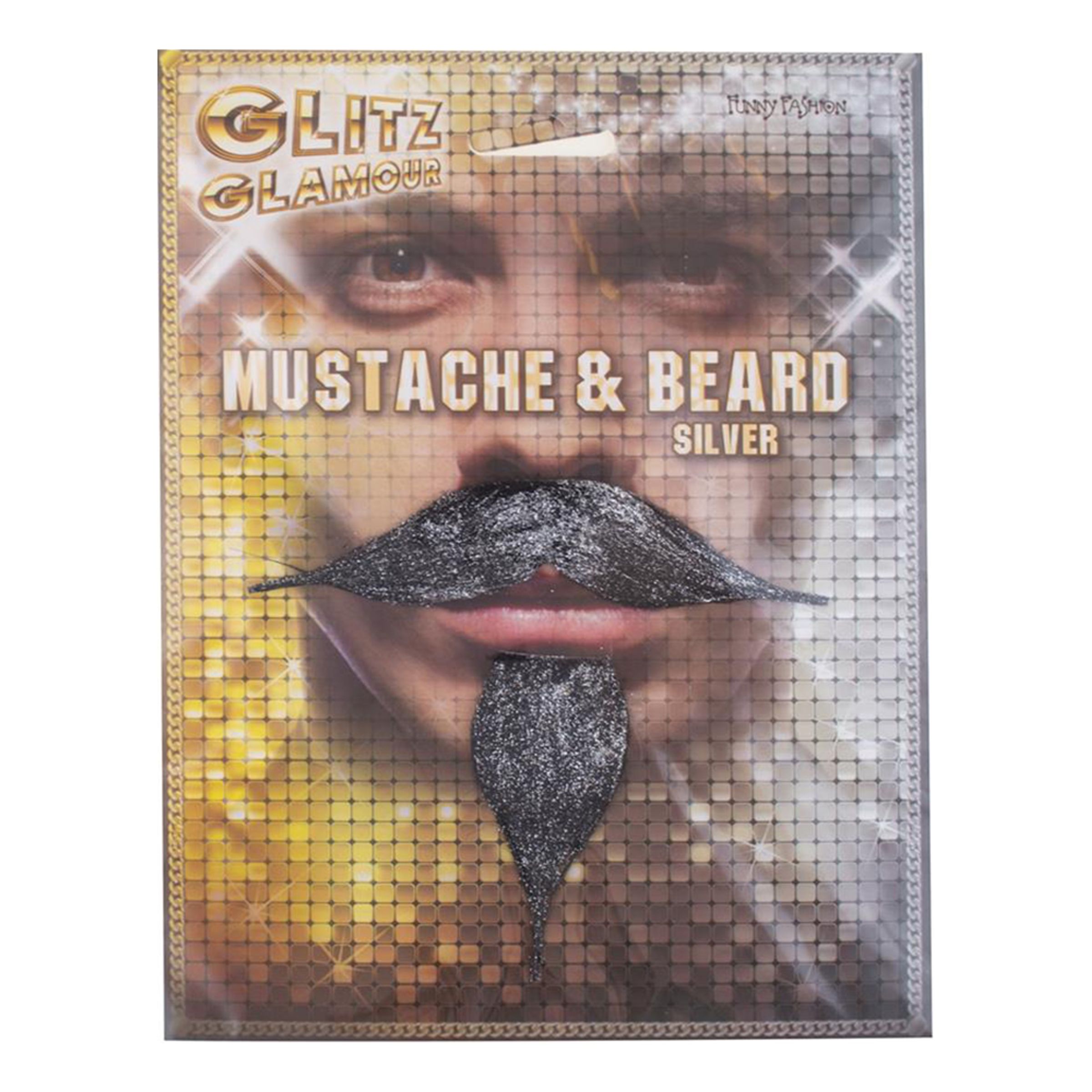 Skägg & Mustasch Silver