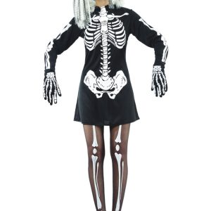 Skelett Klänning Maskeraddräkt