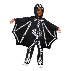 Skelett med Vingar Barn Maskeraddräkt - X-Large
