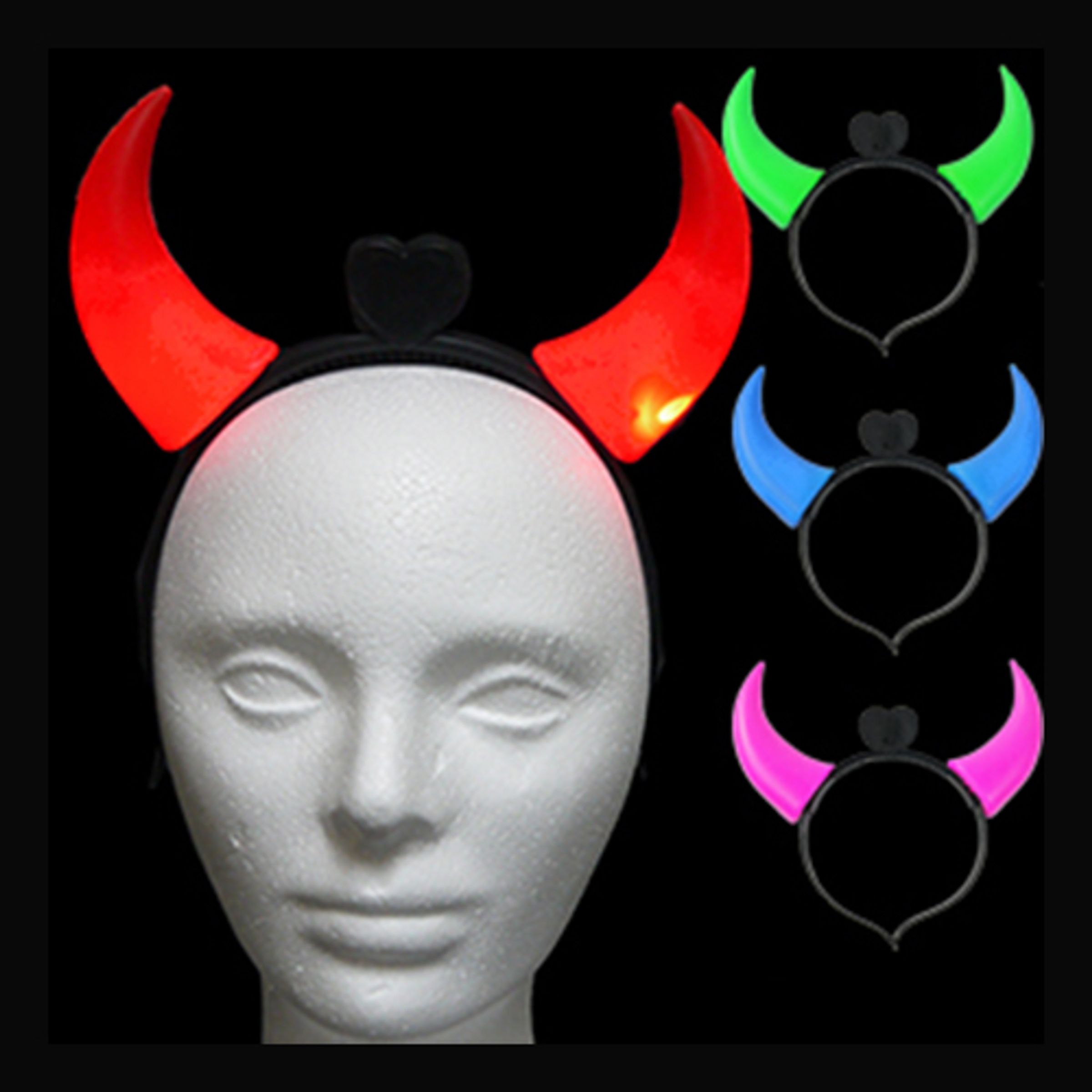 Lysande Djävulshorn - Blå