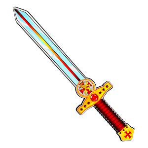 Skumgummivapen Korsriddarsvärd