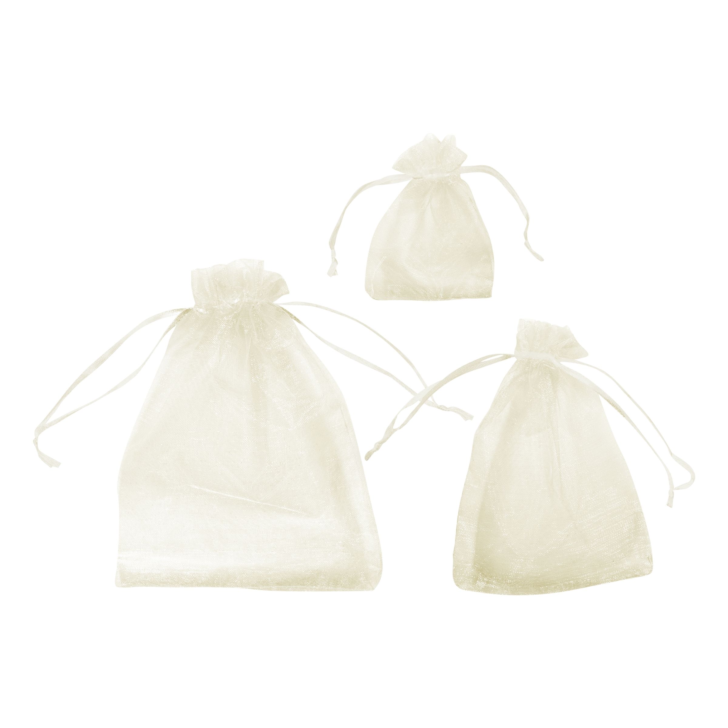 Smyckespåsar Krämvit - Large