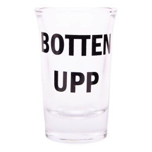 Snapsglas med Text - Botten upp