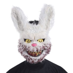 Läskig Blodig Kanin Mask - One size