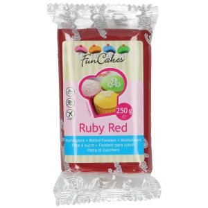 Sockerpasta Ruby Red 250 g