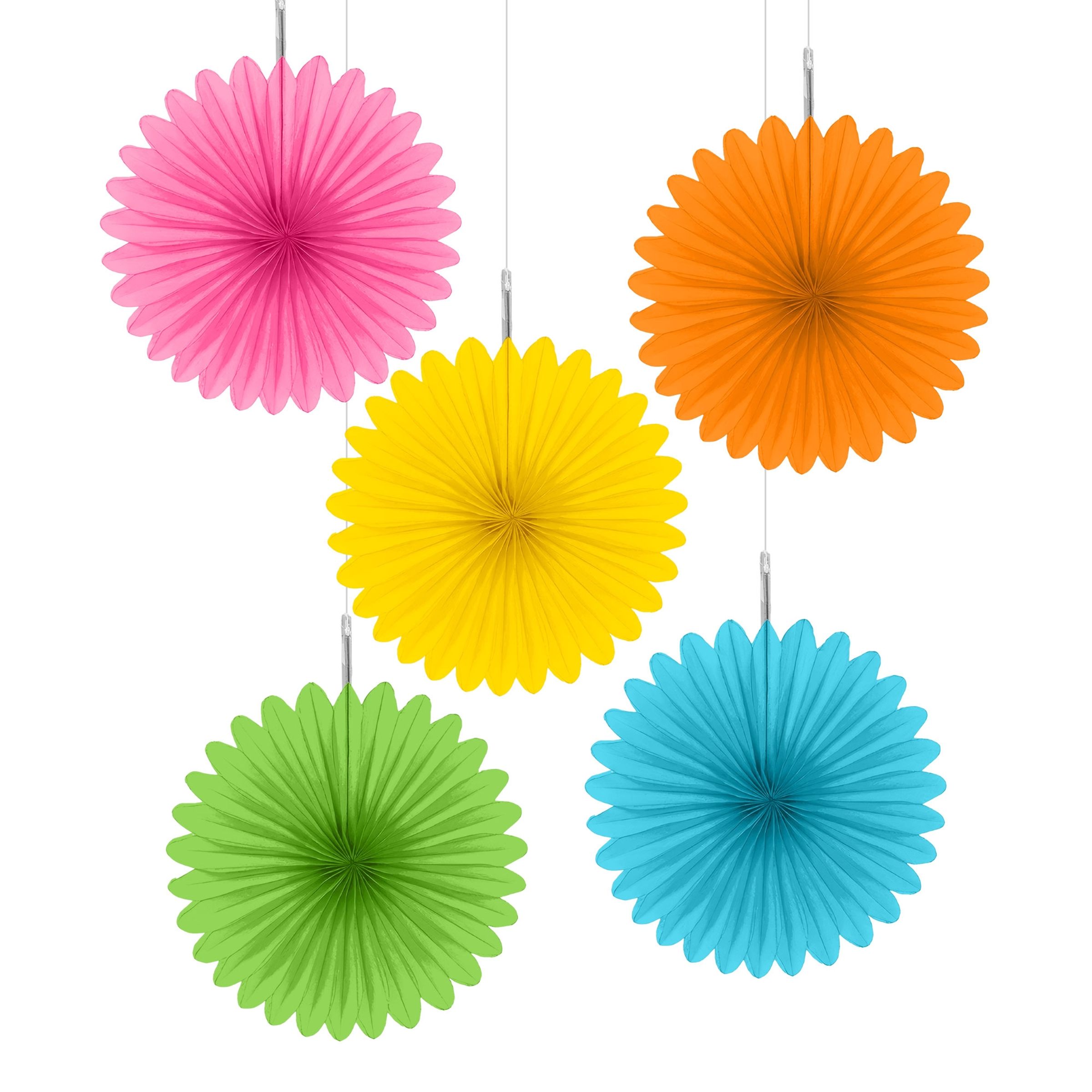 Pappersfjädrar Flerfärgad - 5-pack