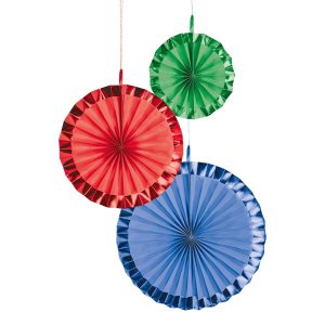 Pappersfjädrar Ljus Flerfärgad - 3-pack