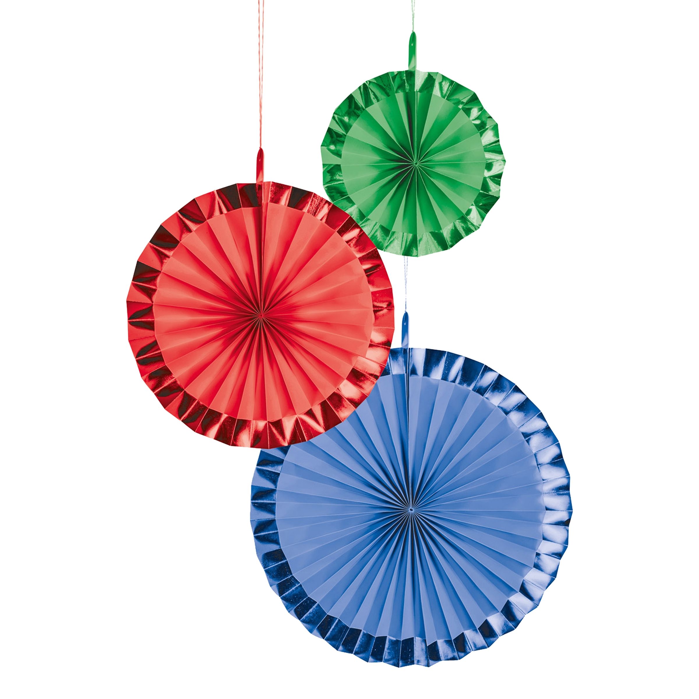 Pappersfjädrar Ljus Flerfärgad - 3-pack