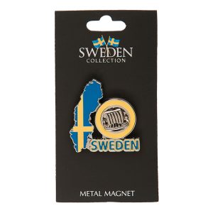 Souvenir Sweden Karta Magnet