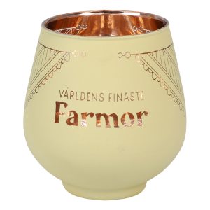 Ljuslykta Spegelglas med Text - Farmor