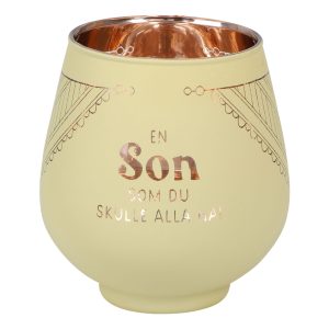 Ljuslykta Spegelglas med Text - Son